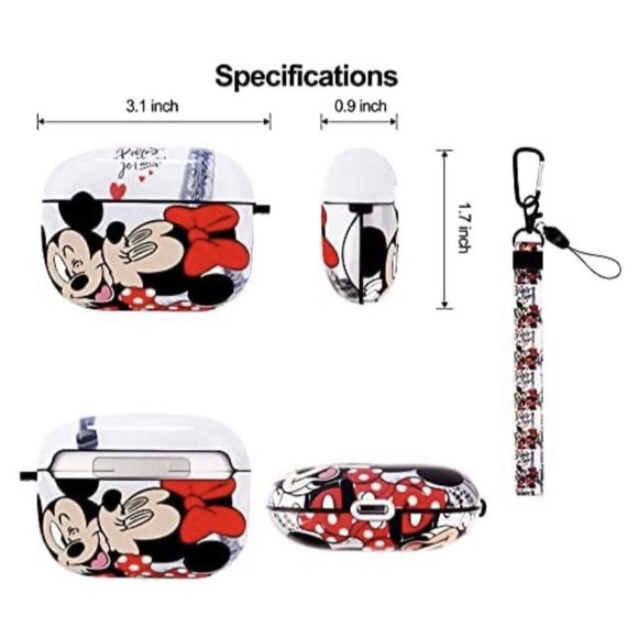 Stitch AirPods Pro Case Protectiv Cover,Fully Protected Shockproof Keychainsleev - Picture 5 of 6